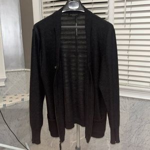 A black cardigan